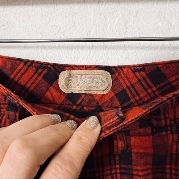 Vintage Janus By Cowden Rust Plaid Western Pant 8 - Picture 9 of 9